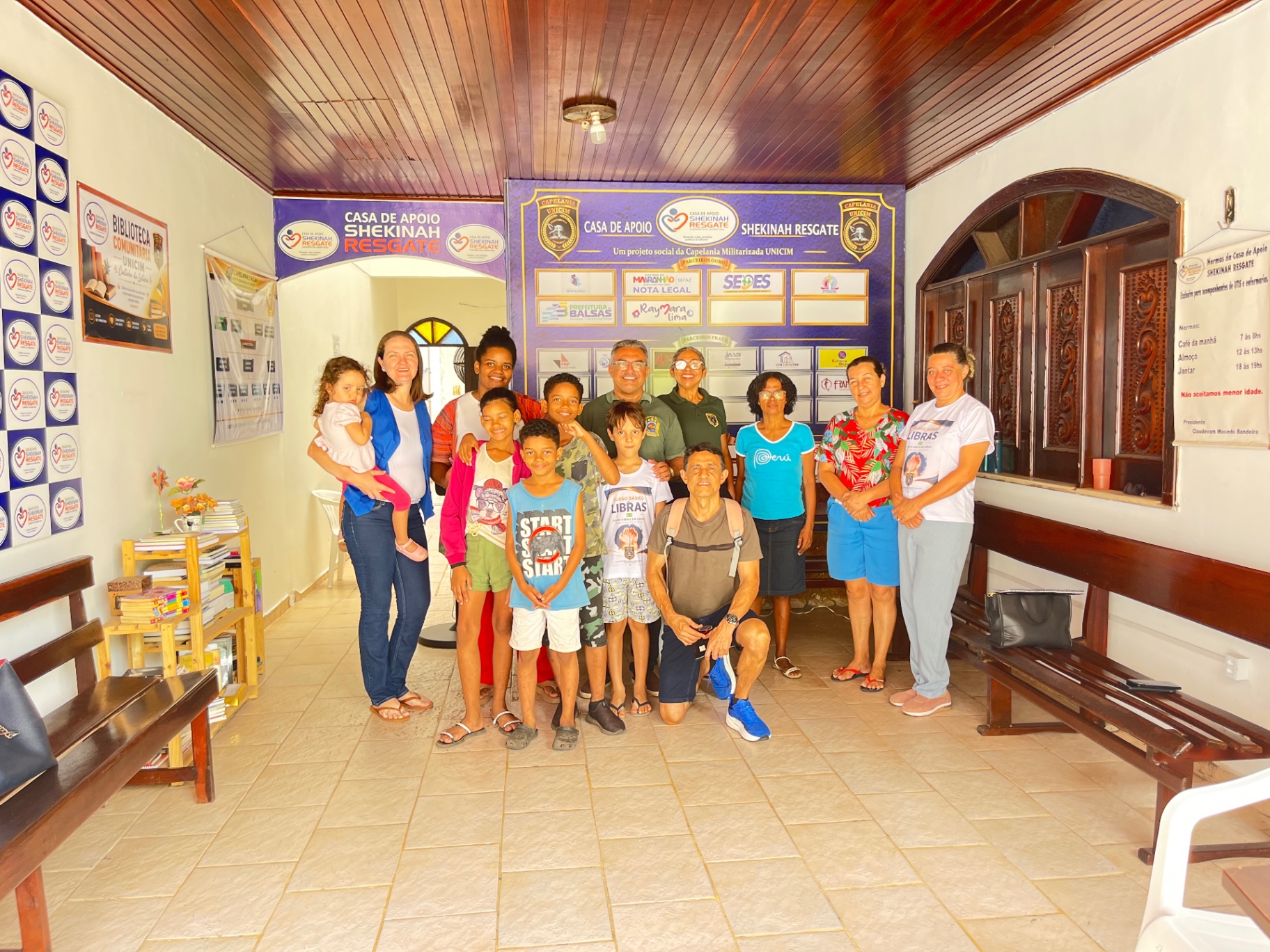 Famílias acolhidas na Casa de Apoio Shekinah Resgate