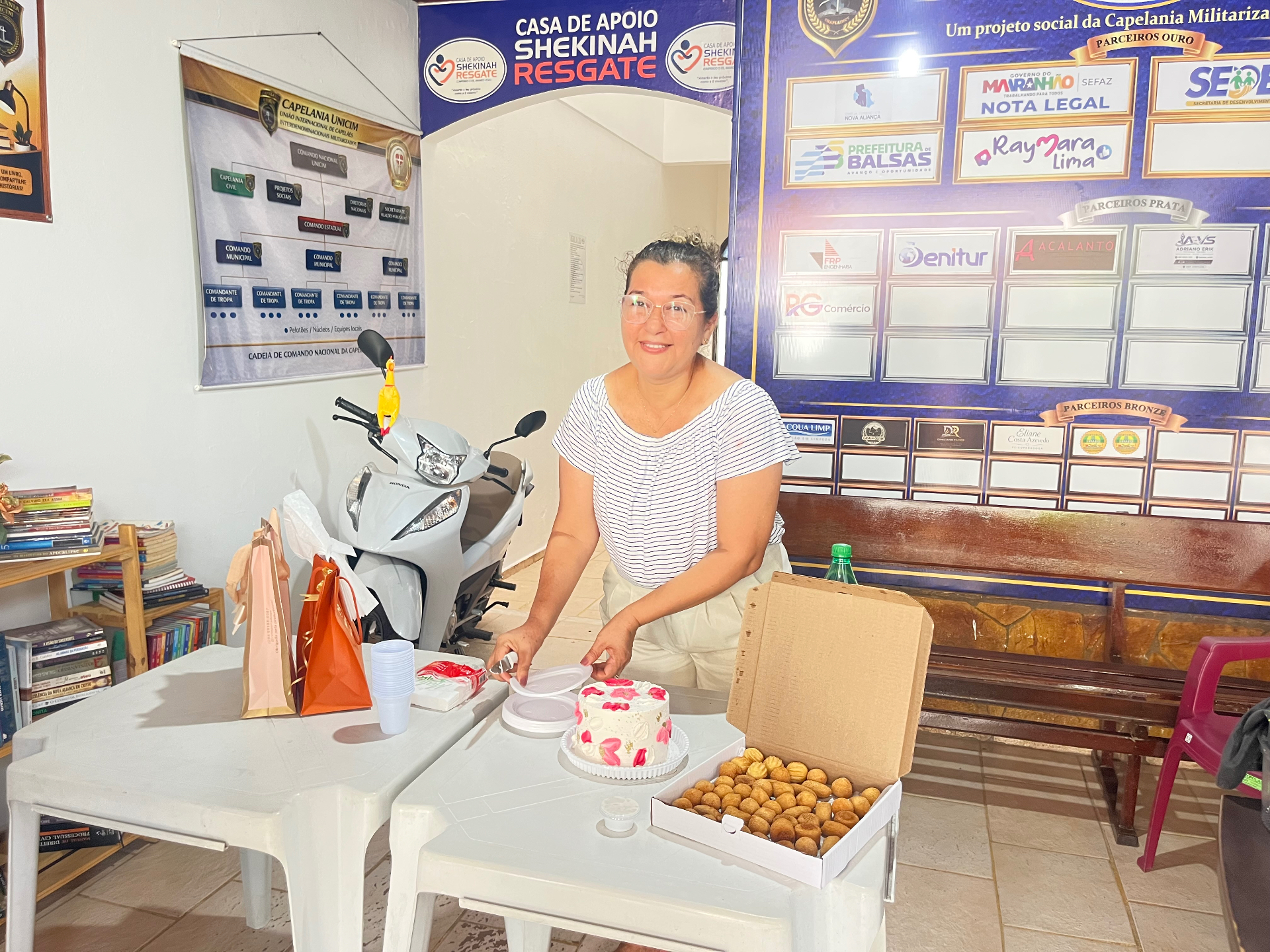 Celebração comunitária na Casa de Apoio